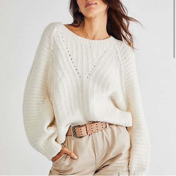 Free People knit pullover sweater - Picture 1 of 9